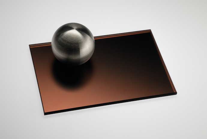 Colored Laminated Glass Chocolate